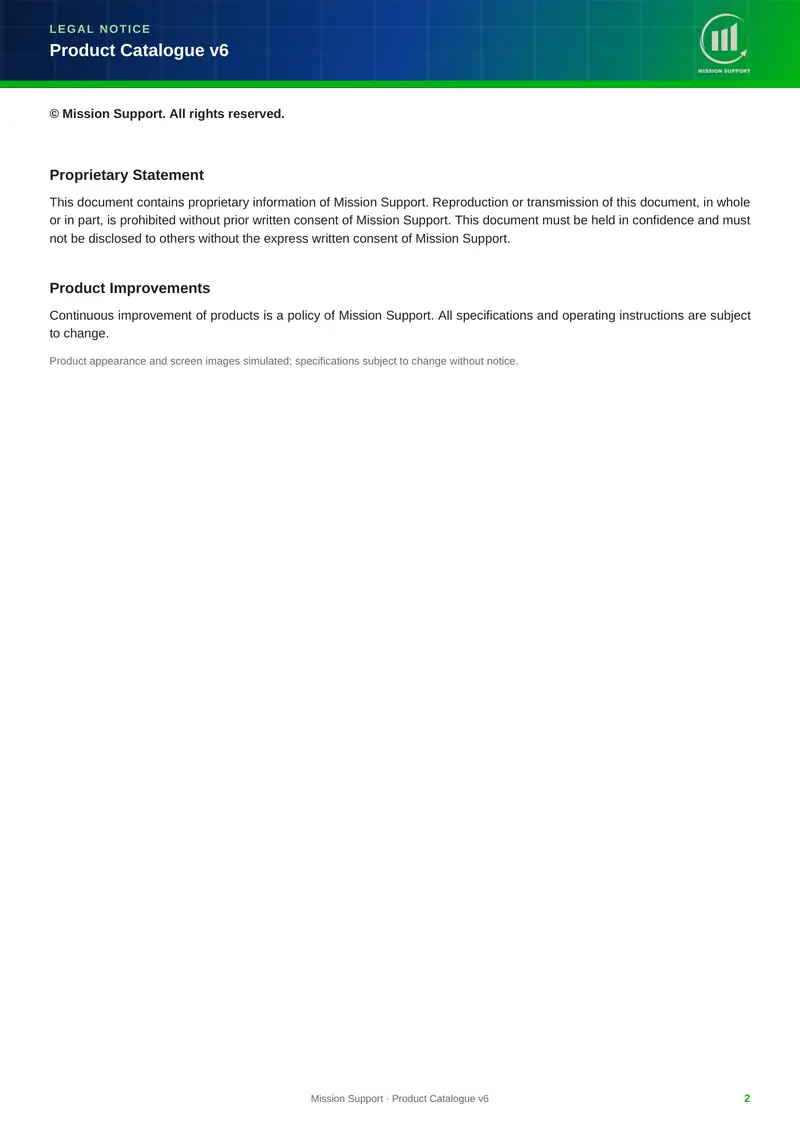 Product Catalogue, page 2 of 58