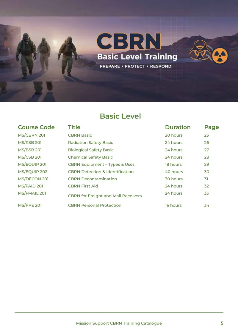 Training Catalogue, page 5 of 68