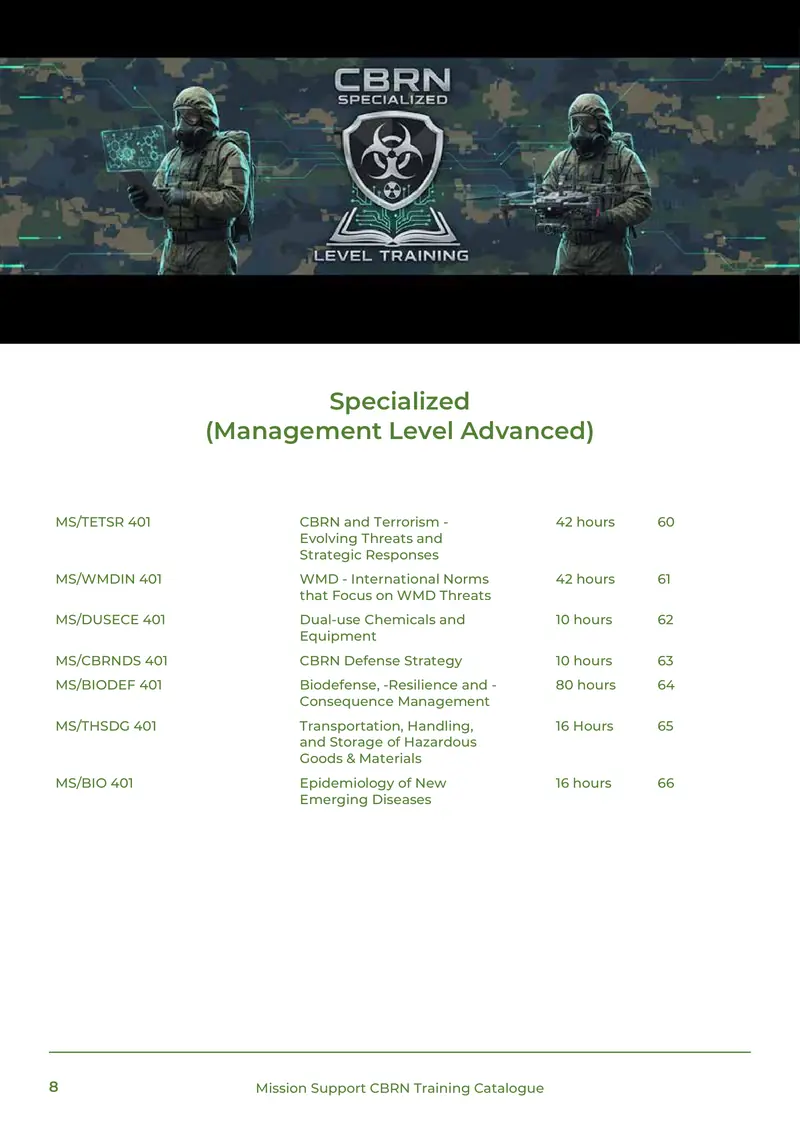 Training Catalogue, page 8 of 68