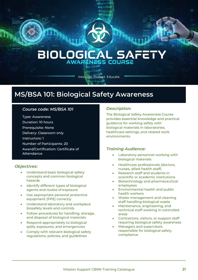 Training Catalogue, page 21 of 68