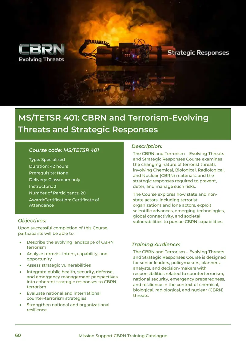 Training Catalogue, page 60 of 68