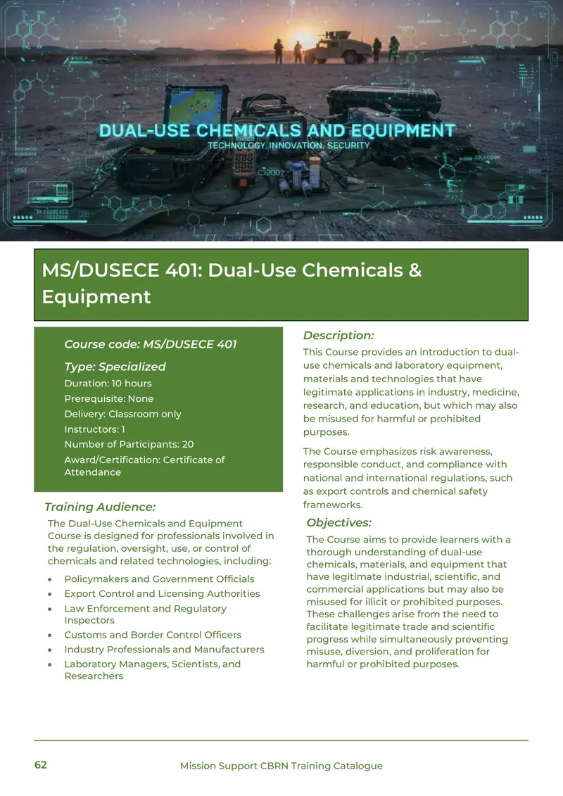 Training Catalogue, page 62 of 68