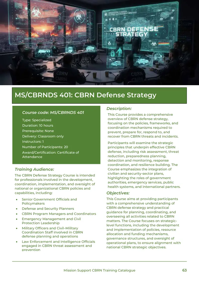 Training Catalogue, page 63 of 68