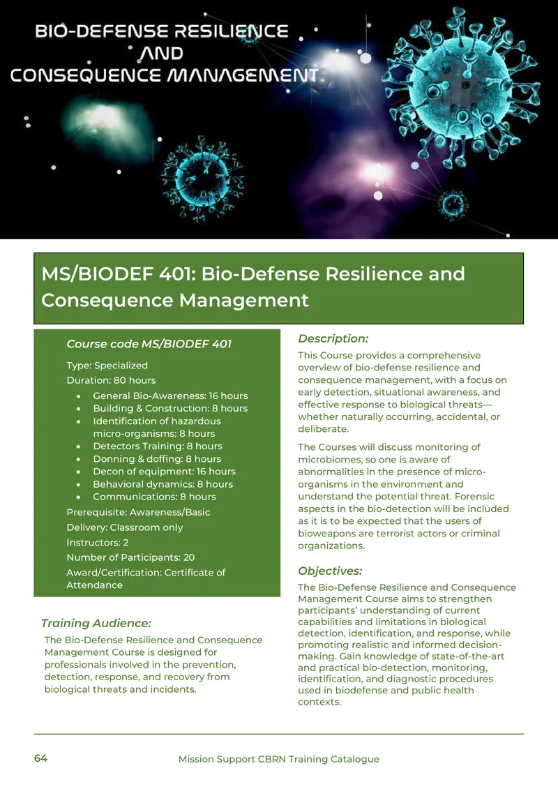 Training Catalogue, page 64 of 68