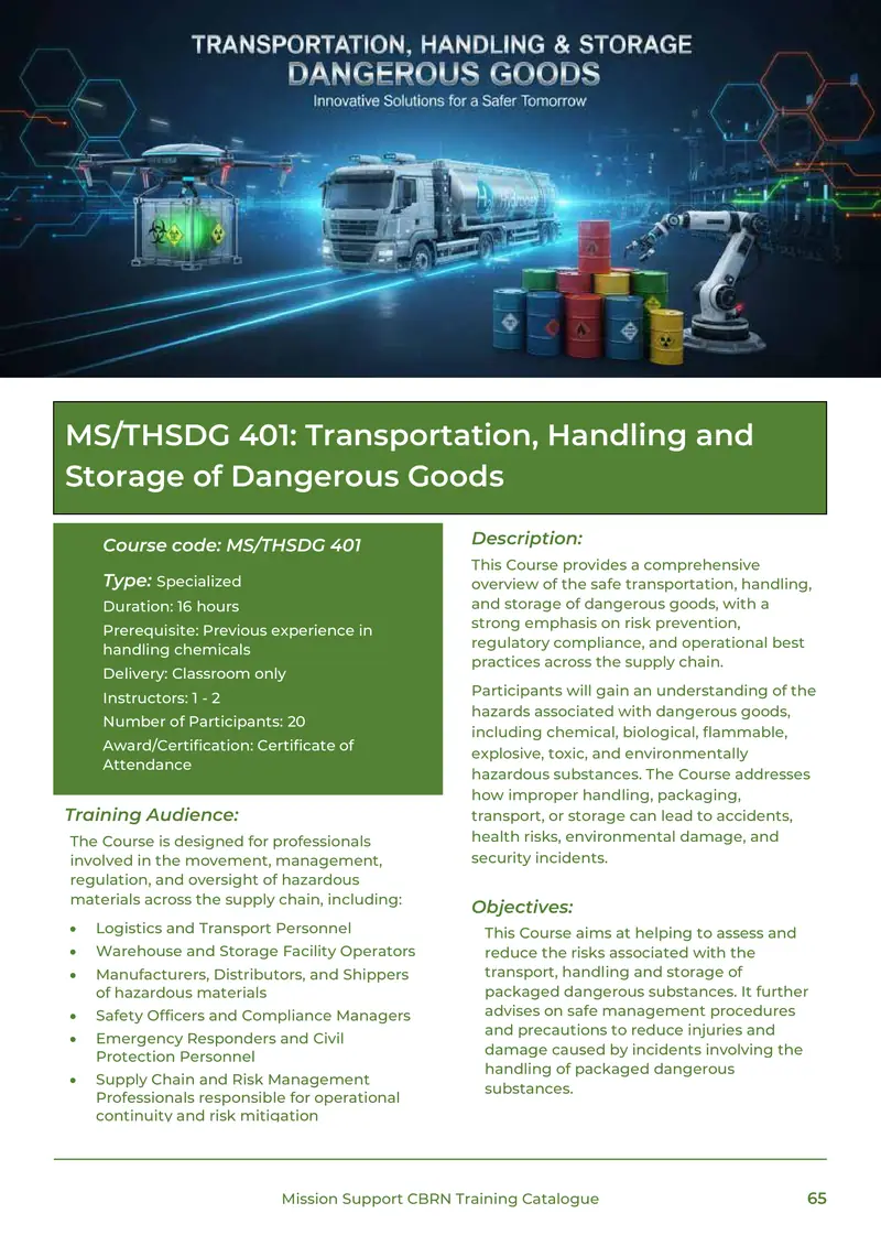 Training Catalogue, page 65 of 68